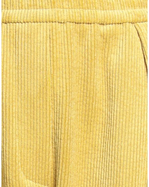 8pm Yellow Pants Polyester, Nylon, Elastane