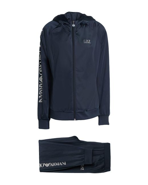 EA7 Blue Tracksuit Cotton, Elastane