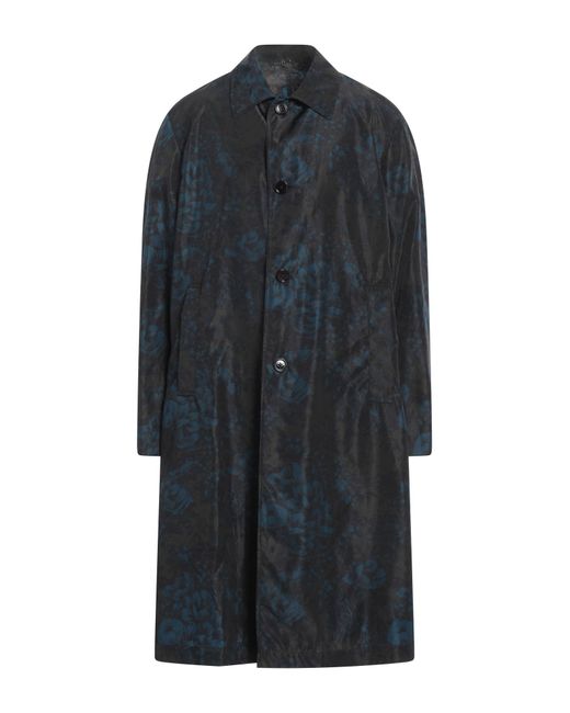 Dries Van Noten Blue Overcoat & Trench Coat for men