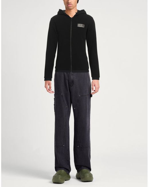 EA7 Black Sweatshirt for men