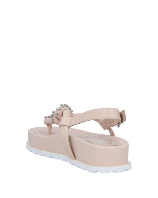 Jeannot Pink Thong Sandal