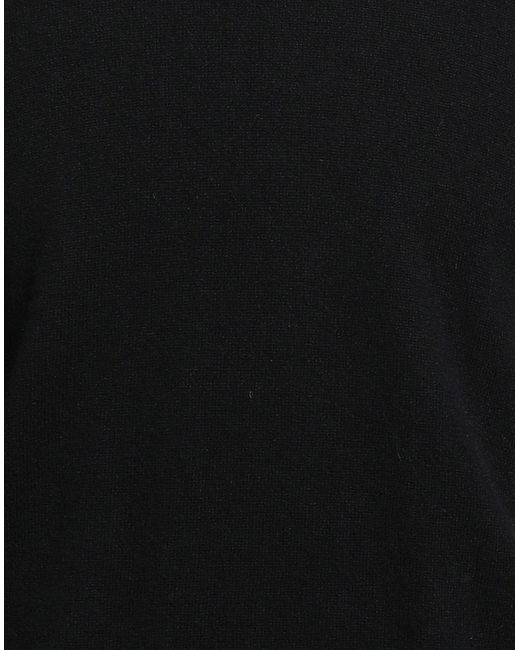 M.v. Maglieria Veneta Black Turtleneck Cashmere for men