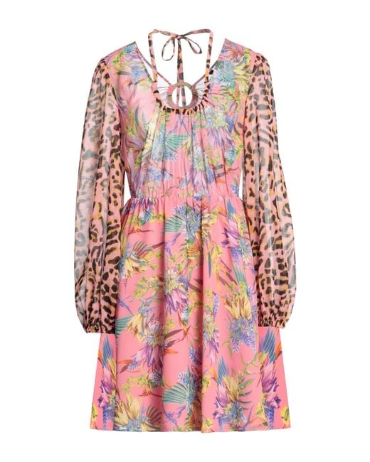 Just Cavalli Pink Mini Dress