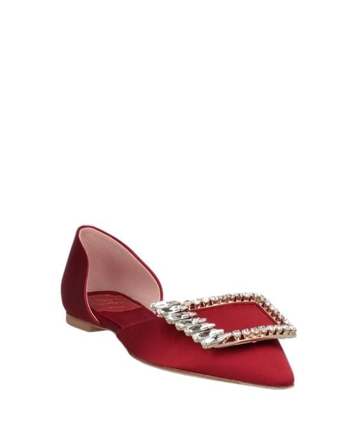Roger Vivier Red Ballet Flats
