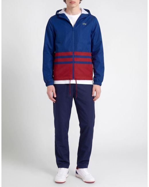 Lacoste Blue Jacket Polyester for men