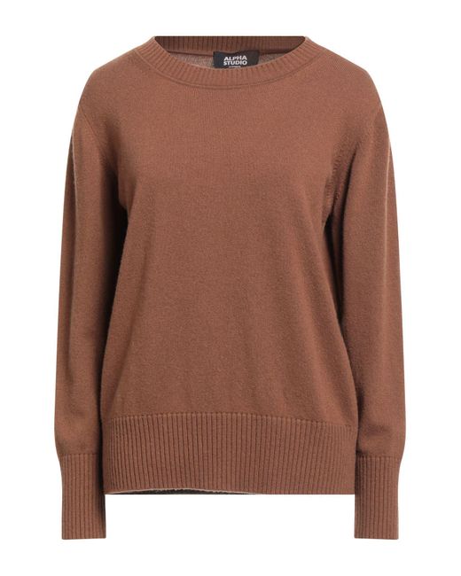 Alpha Studio Brown Sweater