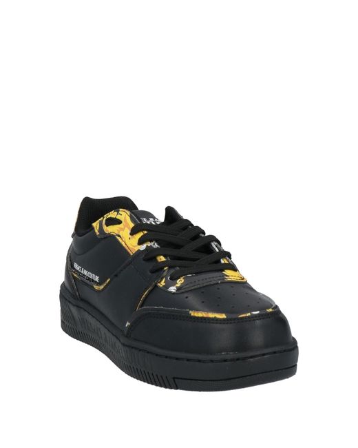 Versace Jeans Couture Black Charcoal Sneakers Leather