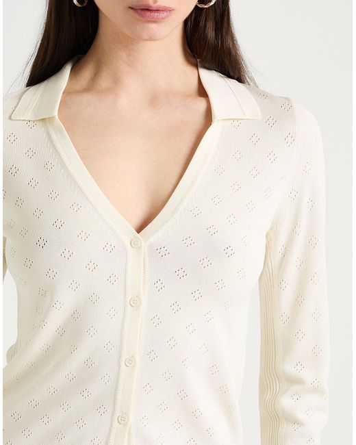 MAX&Co. White Strickjacke