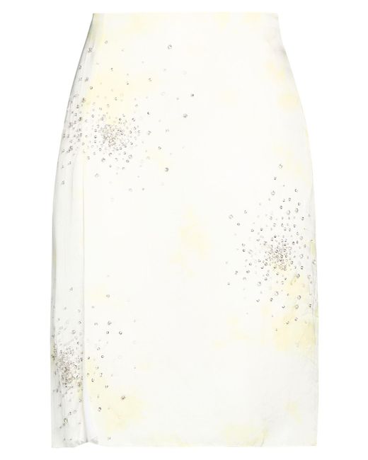 DES_PHEMMES White Midi Skirts