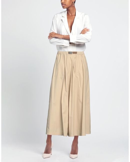 Brunello Cucinelli Natural Maxi Skirt