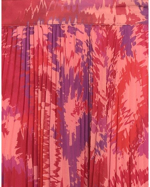 Dondup Red Maxi Skirt Polyester