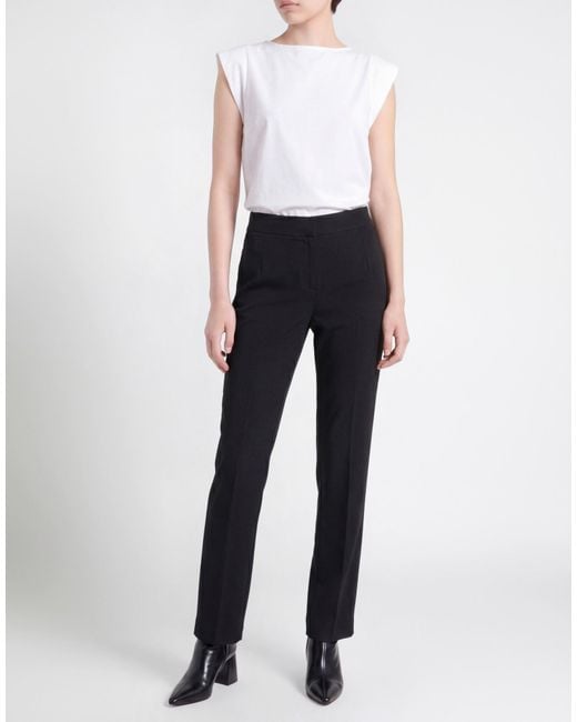 8pm Black Pants Polyester, Elastane