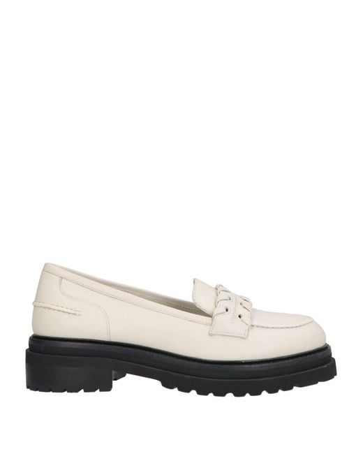 Ted Baker White Ivory Loafers Leather