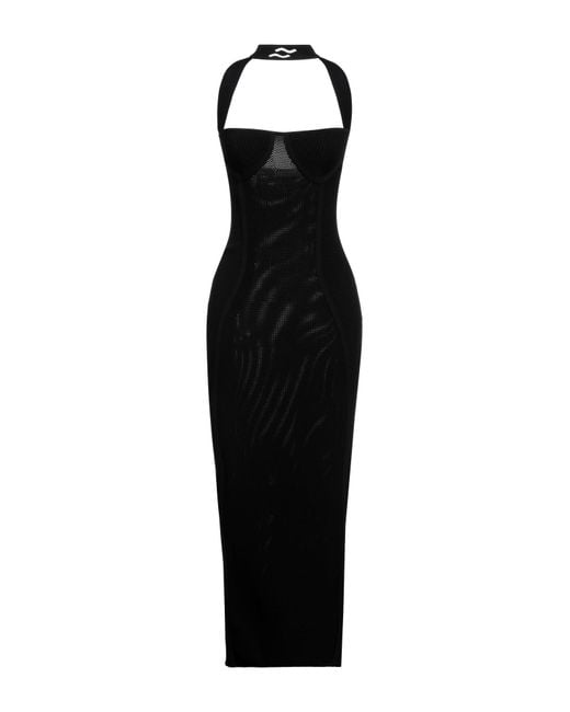 Ssheena Black Midi Dress