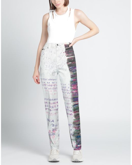 Pantaloni Jeans di Dolce & Gabbana in White