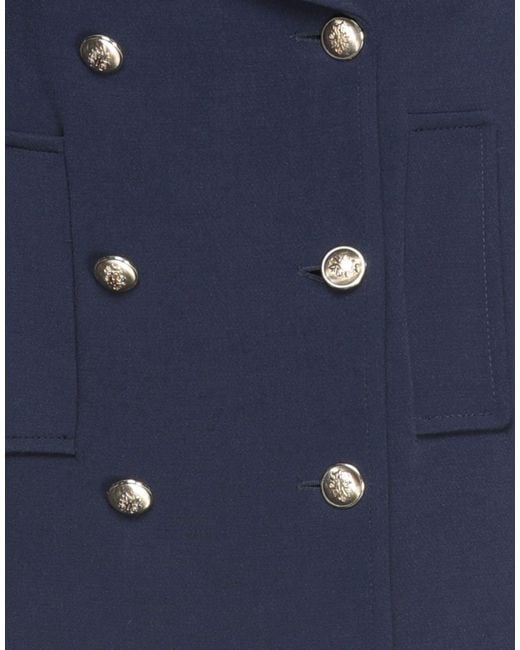 Rebel Queen Blue Coat Polyester, Viscose, Elastane