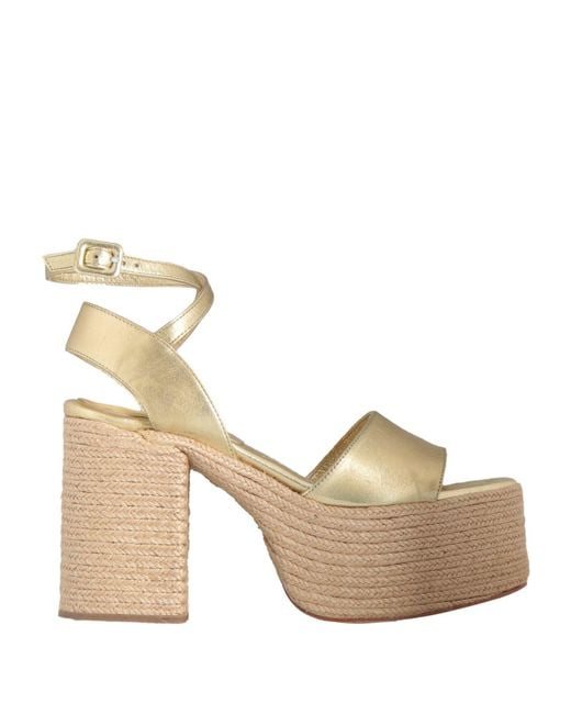 Paloma Barceló Natural Sandals Leather