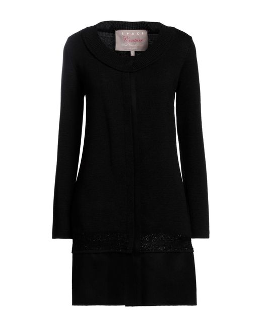 SIMONA CORSELLINI Black Overcoat & Trench Coat