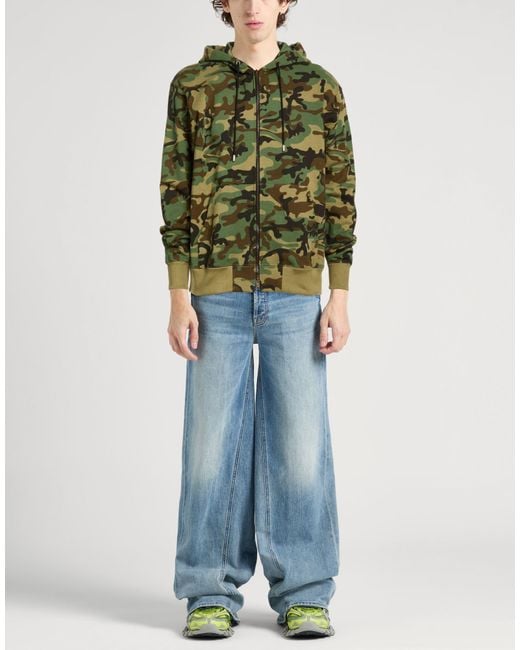 MASTERMIND WORLD Green Military Sweatshirt Cotton for men