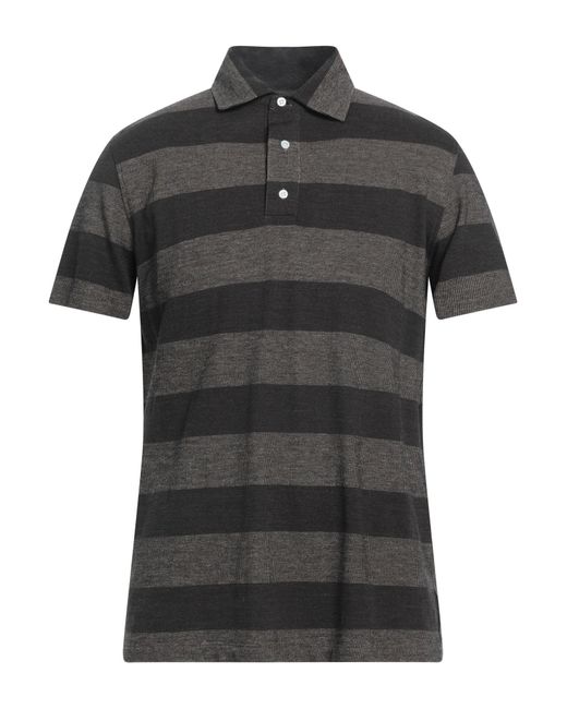 Polo di Isaia in Black da Uomo
