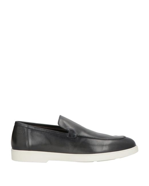 Fabiano Ricci Gray Loafers Leather for men