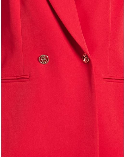 Liu Jo Red Blazer Polyester, Elastane