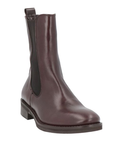 QUADRA Brown Ankle Boots Leather