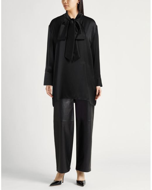 Jil Sander Black Top Silk