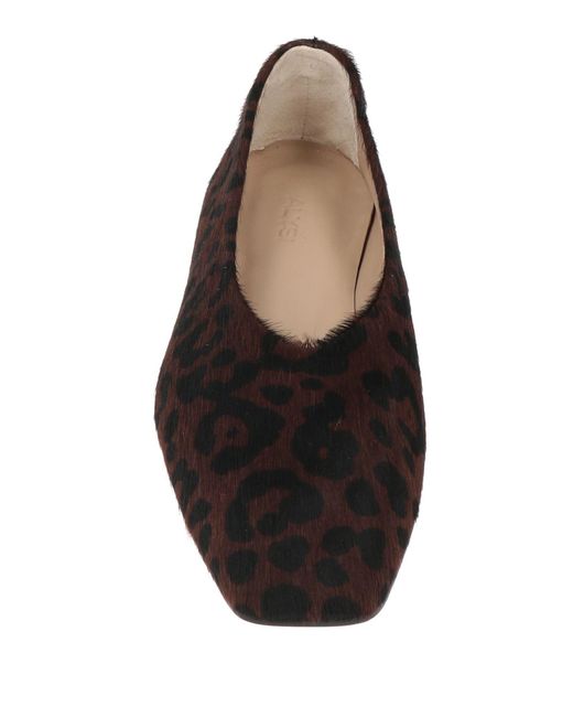 Alysi Brown Ballet Flats Leather
