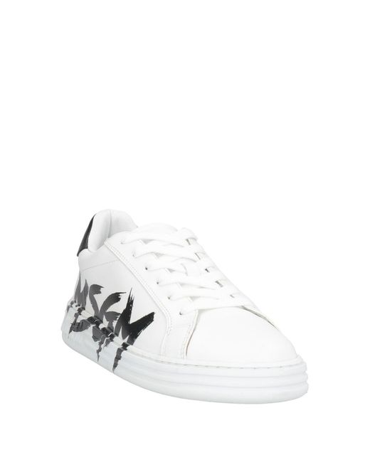 MSGM White Sneakers Leather for men