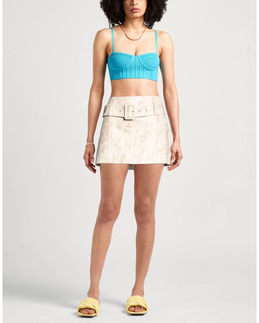 Mini-Jupe MSGM en coloris Natural
