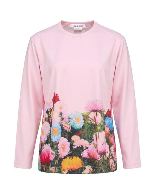 Comme des Garçons Pink T-Shirt Polyester