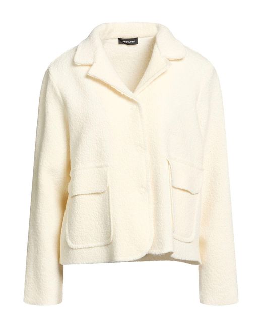 Anneclaire Natural Ivory Jacket Wool, Polyamide, Elastane