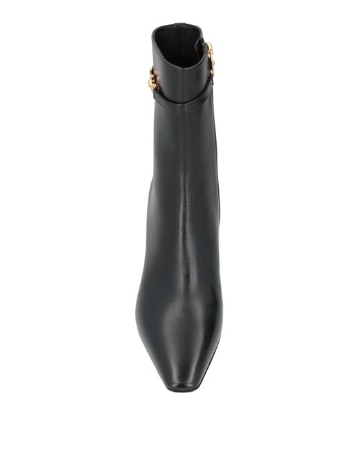 Versace Black Ankle Boots Leather