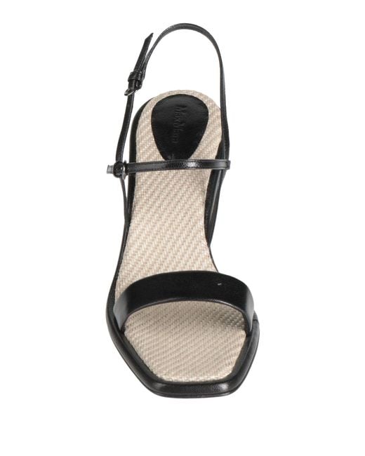 Max Mara Metallic Sandals