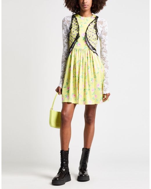 Minivestido MSGM de color Yellow