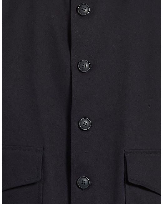 Exte Black Jacket Cotton, Elastane for men