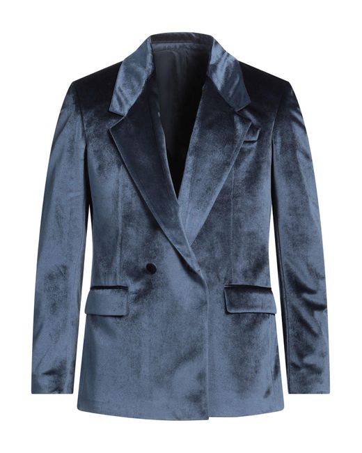 MARSĒM Blue Slate Blazer Cotton for men