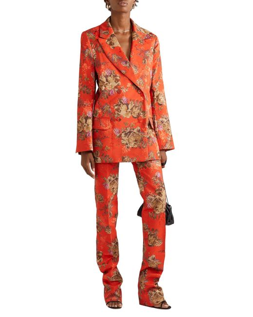 Preen By Thornton Bregazzi Orange Suit Jacket