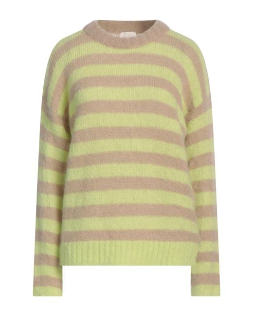 Alysi Green Crème Sweater Mohair Wool, Polyamide, Elastane