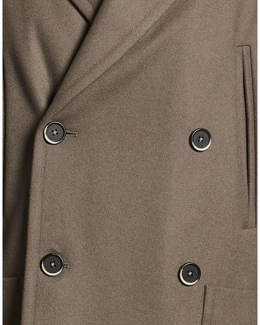Barena Brown Coat Wool, Polyamide for men