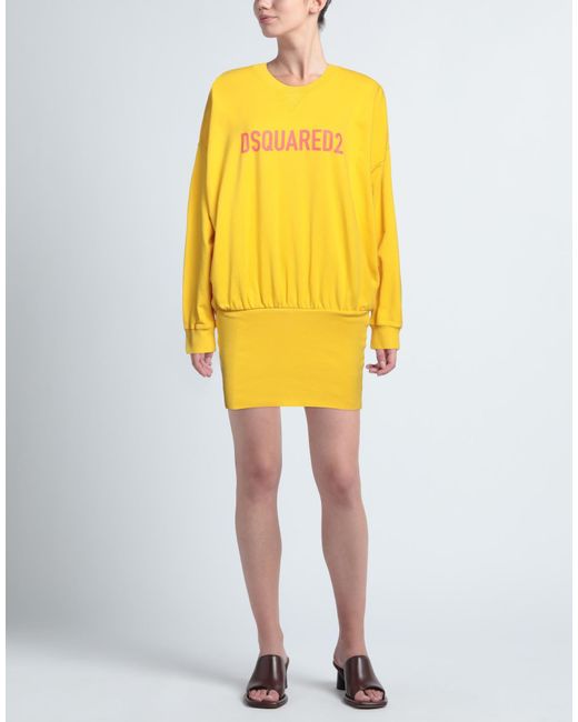 DSquared² Yellow Mini Dress