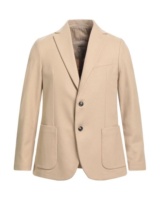 Circolo 1901 Natural Blazer Wool for men