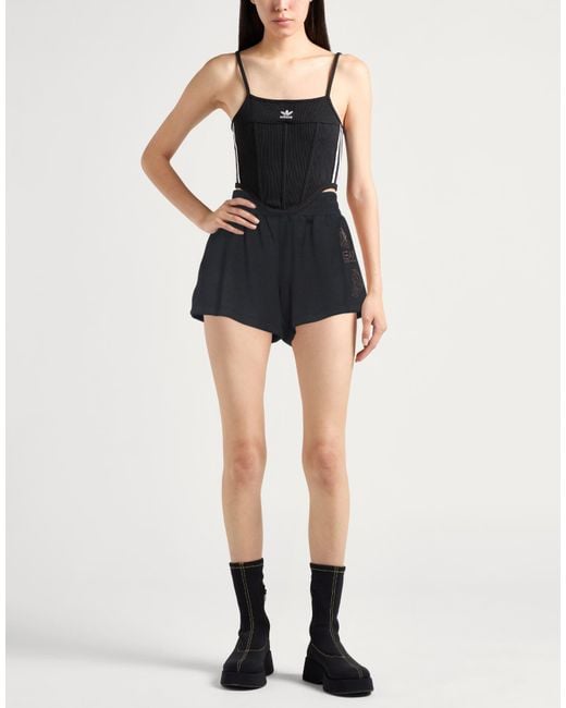 EA7 Black Shorts & Bermuda Shorts Polyester, Modal, Elastane