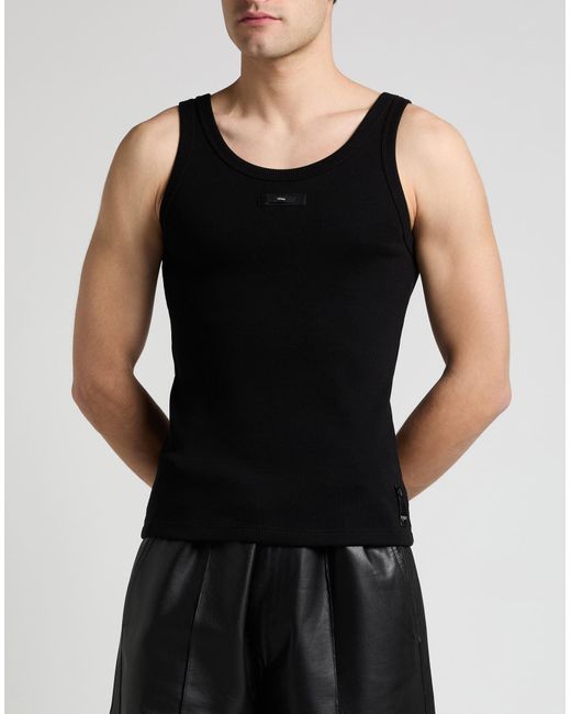 Fendi Black Tank Top for men