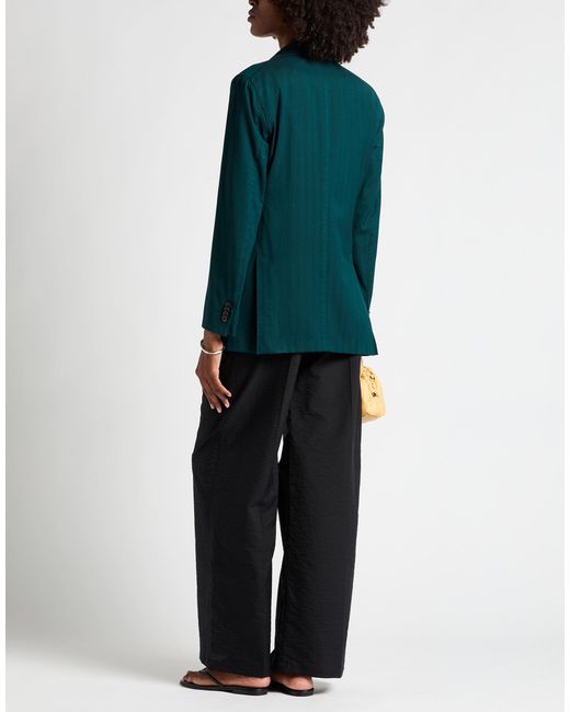 Boglioli Green Dark Blazer Wool