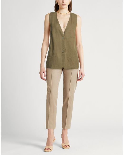 Frankie Shop Green Tailored Vests