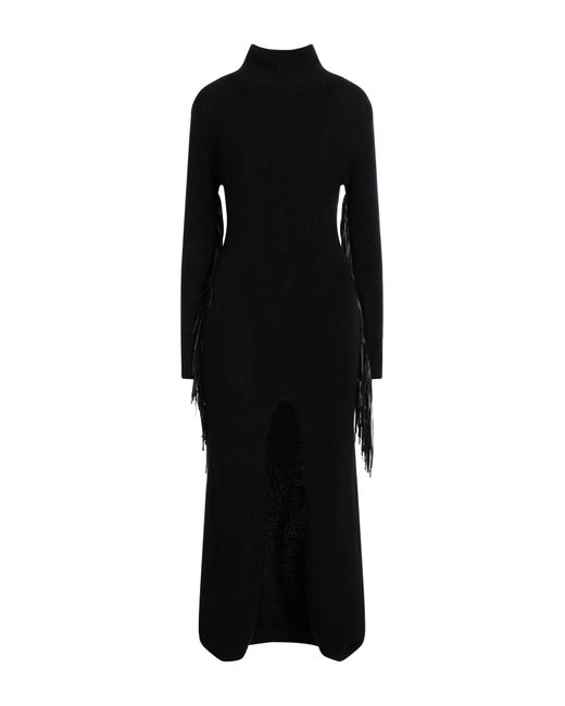 MIXIK Black Midi Dress