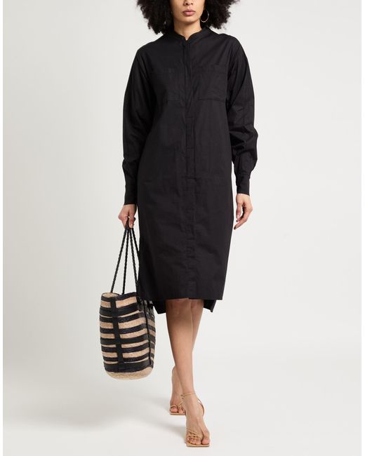 Thom Krom Black Midi-Kleid