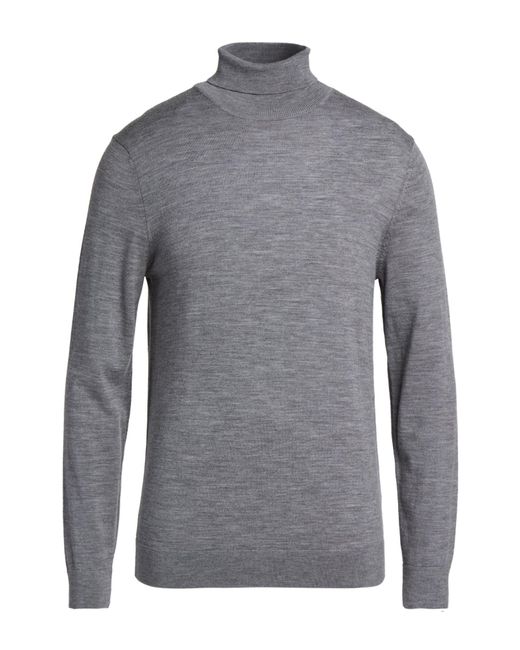 SELECTED Gray Turtleneck Wool for men